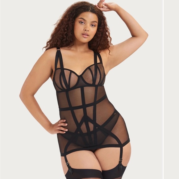 Bluebella Other - Bluebella Nordstrom Black Mesh Lingerie Set- 34DD 10 NWT